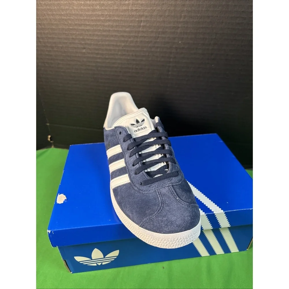 Adidas Gazelle Sneaker Mens Size 6 Blue BB5478 Navy White Low Top